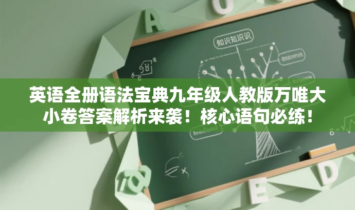 英语全册语法宝典九年级人教版万唯大小卷答案解析来袭！核心语句必练！