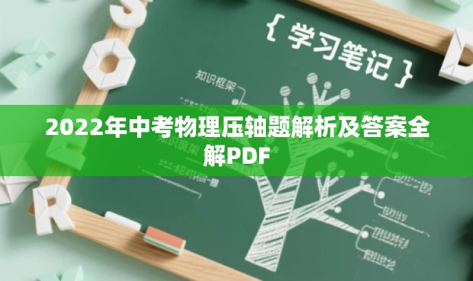 2022年中考物理压轴题解析及答案全解PDF 2022年中考物理压轴题解析及答案全解PDF
