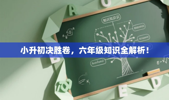 小升初决胜卷,六年级知识全解析! 小升初决胜卷,六年级知识全解析!