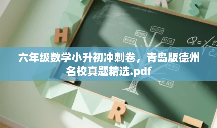 六年级数学小升初冲刺卷,青岛版德州名校真题精选.pdf 六年级数学小升初冲刺卷,青岛版德州名校真题精选.pdf