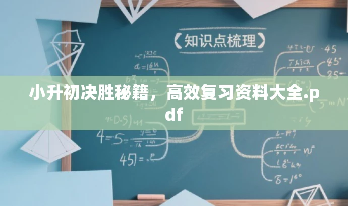 小升初决胜秘籍,高效复习资料大全.pdf 小升初决胜秘籍,高效复习资料大全.pdf
