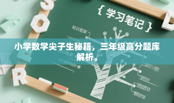 小学数学尖子生秘籍,三年级高分题库解析。 小学数学尖子生秘籍,三年级高分题库解析。