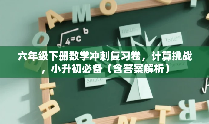 六年级下册数学冲刺复习卷,计算挑战,小升初必备(含答案解析) 六年级下册数学冲刺复习卷,计算挑战,小升初必备(含答案解析)
