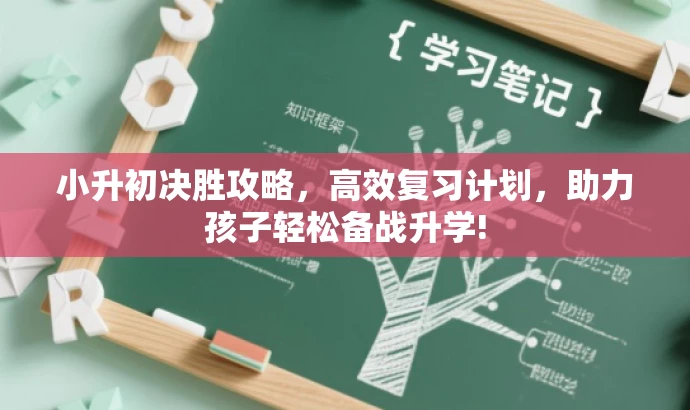 小升初决胜攻略,高效复习计划,助力孩子轻松备战升学! 小升初决胜攻略,高效复习计划,助力孩子轻松备战升学!