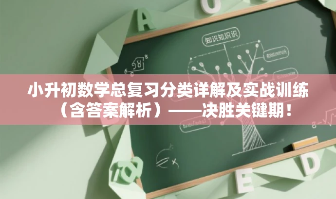 小升初数学总复习分类详解及实战训练(含答案解析)——决胜关键期! 小升初数学总复习分类详解及实战训练(含答案解析)——决胜关键期!