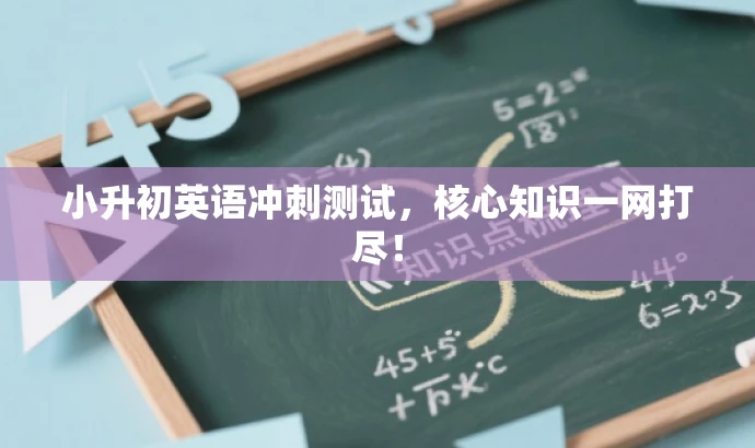 小升初英语冲刺测试,核心知识一网打尽! 小升初英语冲刺测试,核心知识一网打尽!