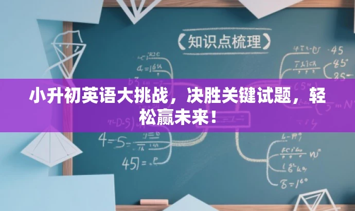 小升初英语大挑战,决胜关键试题,轻松赢未来! 小升初英语大挑战,决胜关键试题,轻松赢未来!
